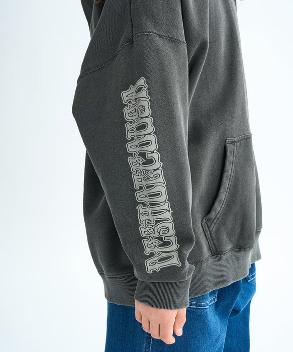 【希少】d.i.a. ブラック スカルプリント フード付きパーカー 平成ギャル y2k フェアリー グランジ 平成ギャル FILA ブラック フード付き