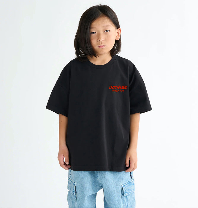 OUTLET FAMILY SALE】DC Shoes 25 KD SKATE SKULL SS キッズ トップス