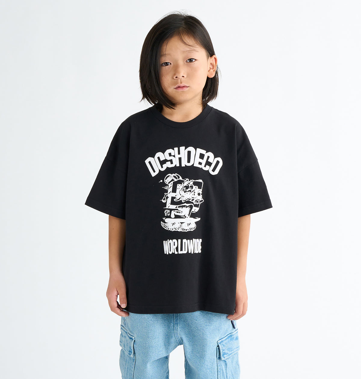 OUTLET FAMILY SALE】DC Shoes 25 KD PLAY SKATE SS キッズ トップス T 