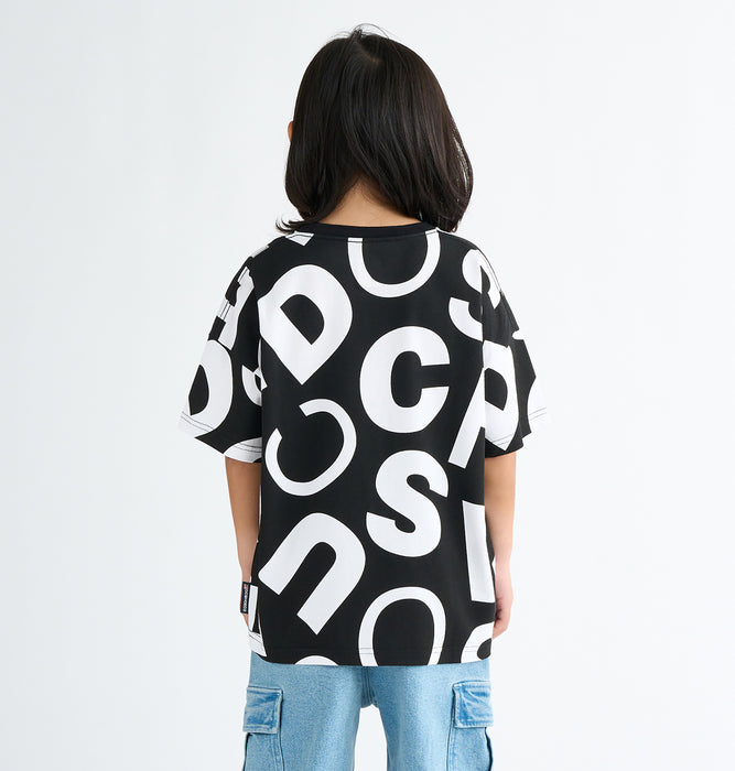 【OUTLET】DC Shoes 25 KD ALLOVER SS キッズ トップス Tシャツ