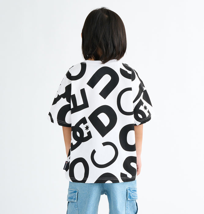 【OUTLET】DC Shoes 25 KD ALLOVER SS キッズ トップス Tシャツ