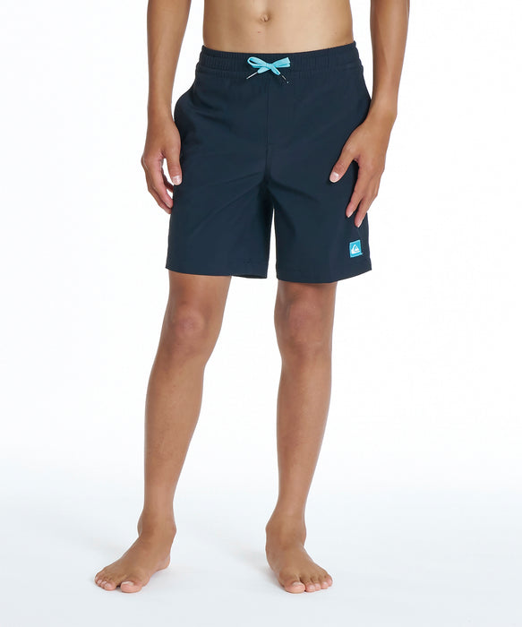 QUIKSILVER キッズ SOLID VOLLEY YOUTH 16NB ボードショーツ 【2026年夏モデル】 BLK / 160
