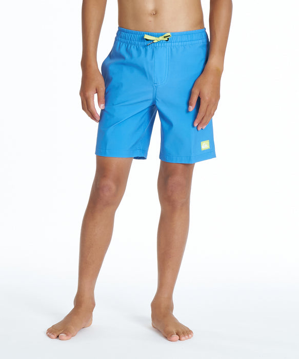 QUIKSILVER キッズ SOLID VOLLEY YOUTH 16NB ボードショーツ 【2026年夏モデル】 BLU / 160