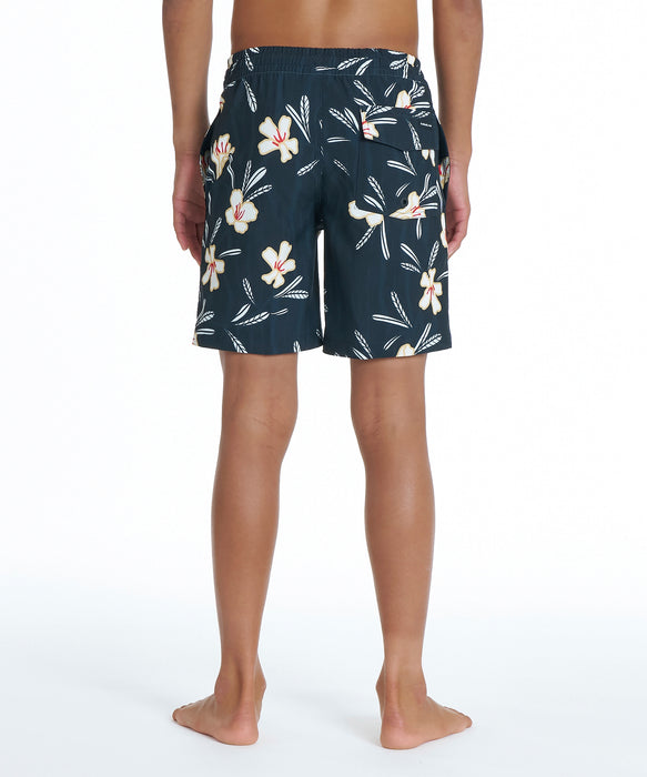 QUIKSILVER キッズ BOTANICAL VOLLEY YOUTH 16NB ボードショーツ 【2026年夏モデル】 BLK / 160