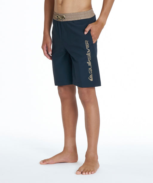 QUIKSILVER キッズ COLOR BLOCK VOLLEY YOUTH 17NB ボードショーツ 【2026年夏モデル】 BLK / 160