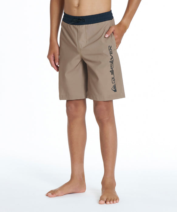 QUIKSILVER キッズ COLOR BLOCK VOLLEY YOUTH 17NB ボードショーツ 【2026年夏モデル】 KHA / 160