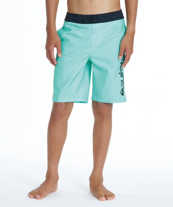 QUIKSILVER キッズ COLOR BLOCK VOLLEY YOUTH 17NB ボードショーツ 【2026年夏モデル】 TBL / 160