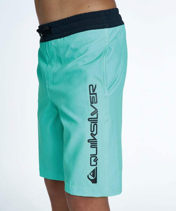 QUIKSILVER キッズ COLOR BLOCK VOLLEY YOUTH 17NB ボードショーツ 【2026年夏モデル】 TBL / 160