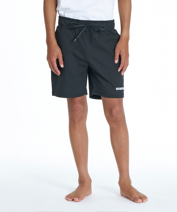 QUIKSILVER キッズ SIGN BAGGY SHORTS YOUTH ショートパンツ 接触冷感 速乾 UPF50+ 4WAYストレッチ【2026年夏モデル】