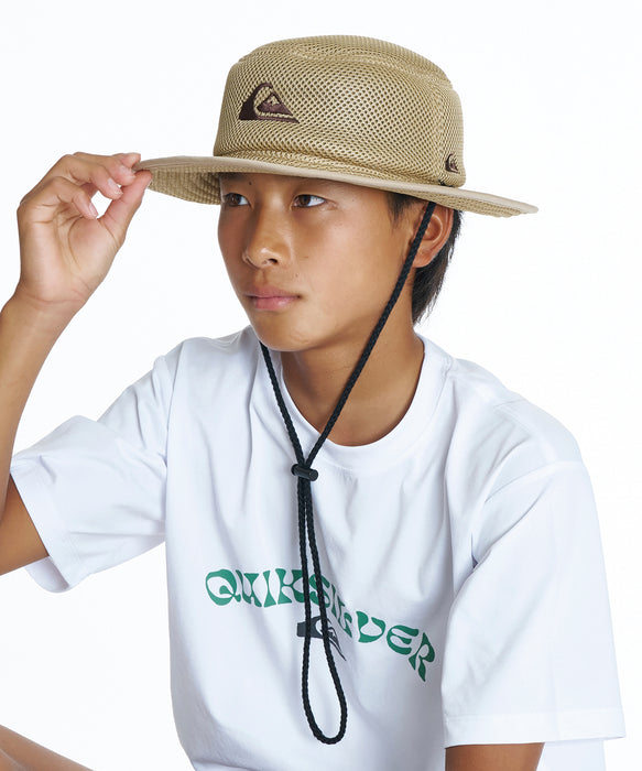 QUIKSILVER キッズ BUSHMASTER MESH 26 YOUTH ハット 【2026年夏モデル】 KHA / F