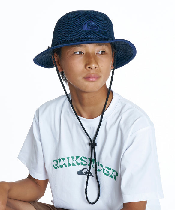 QUIKSILVER キッズ BUSHMASTER MESH 26 YOUTH ハット 【2026年夏モデル】 NVY / F