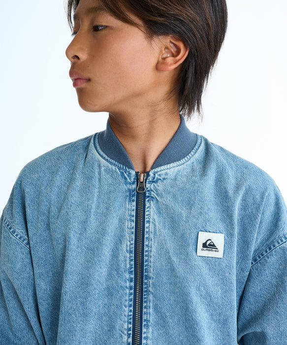 QUIKSILVER キッズ DENIM WASH MA JACKET ジャケット 【2026年春夏モデル】 BLU / 160