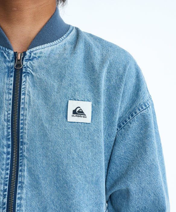 QUIKSILVER キッズ DENIM WASH MA JACKET ジャケット 【2026年春夏モデル】 BLU / 160