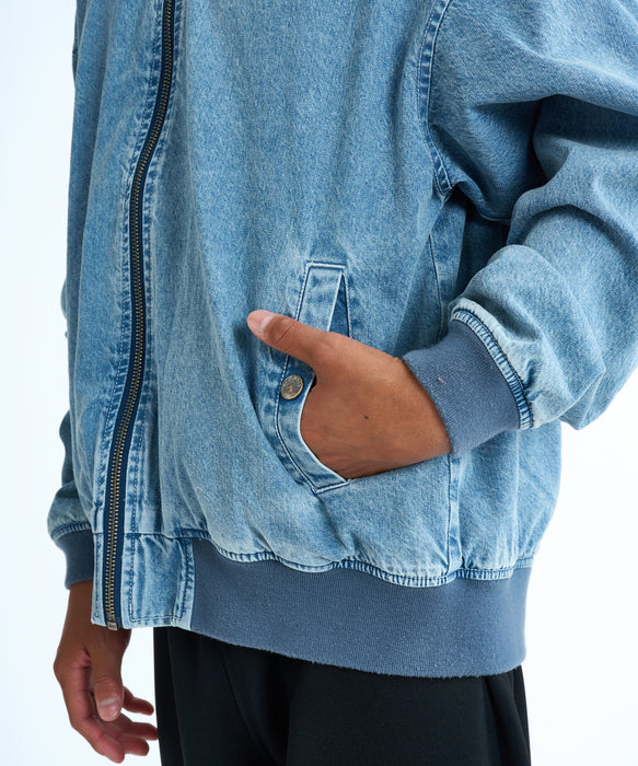 QUIKSILVER キッズ DENIM WASH MA JACKET ジャケット 【2026年春夏モデル】 BLU / 160