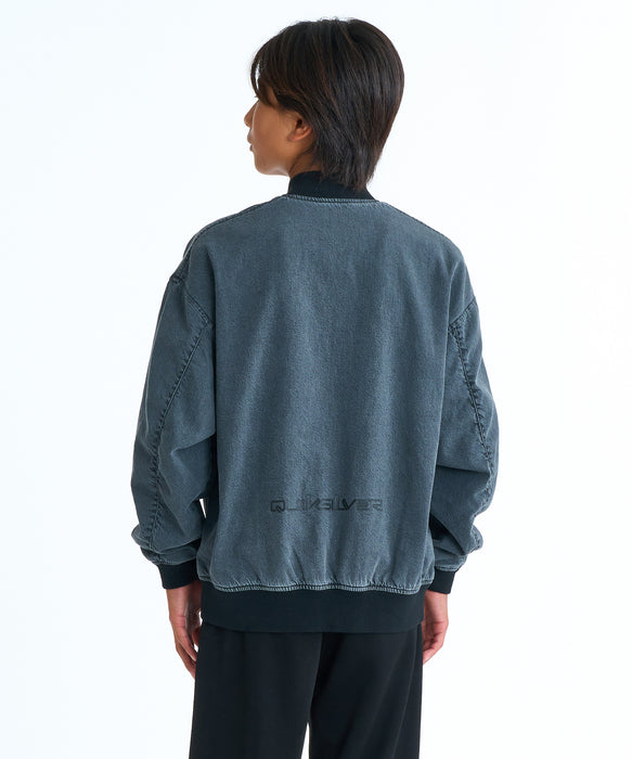 QUIKSILVER キッズ DENIM WASH MA JACKET ジャケット 【2026年春夏モデル】 GRY / 160