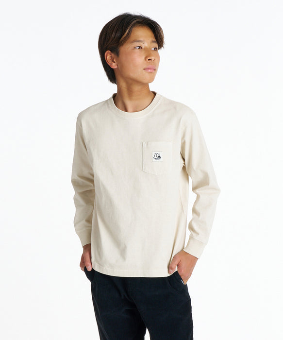 QUIKSILVER キッズ DNA POCKET LT YOUTH ロンT 【2026年秋冬モデル】 BGE / 160