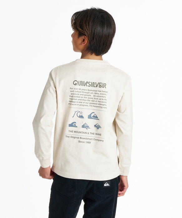 QUIKSILVER キッズ DNA POCKET LT YOUTH ロンT 【2026年秋冬モデル】 BGE / 160