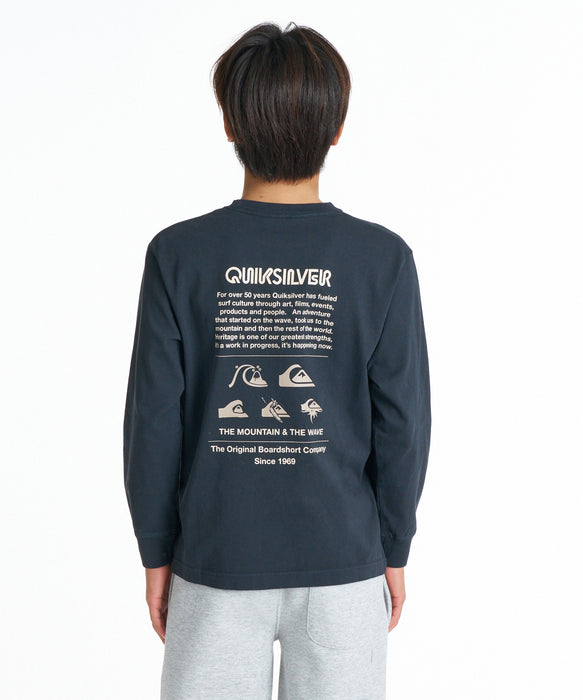 QUIKSILVER キッズ DNA POCKET LT YOUTH ロンT 【2026年秋冬モデル】 BLK / 160