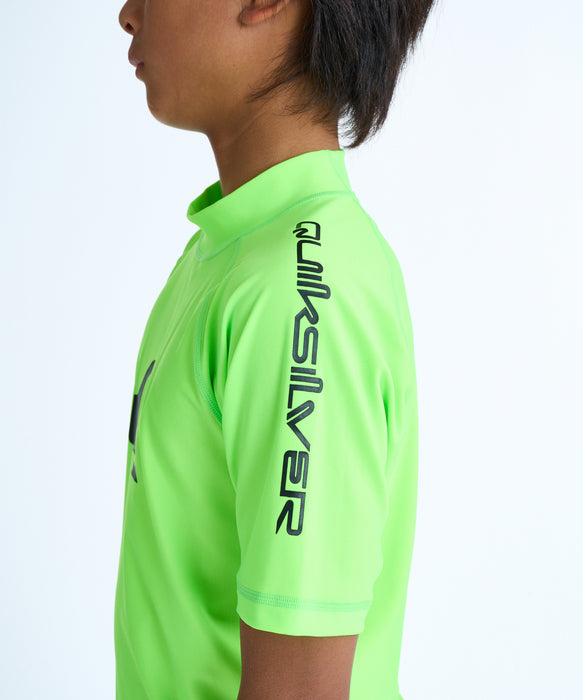 QUIKSILVER キッズ ALL TIME SR YOUTH ラッシュガード 【2026年春夏モデル】 GRN / 160