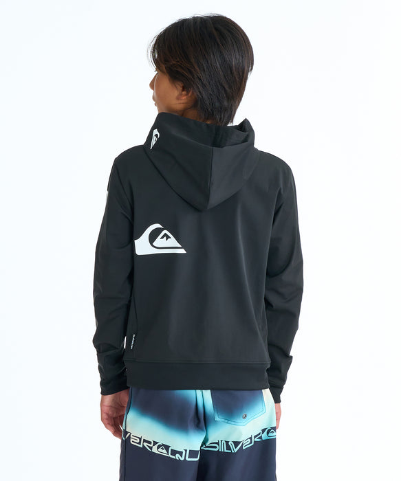 QUIKSILVER キッズ OMNI MW ZIP HOODIE Y ジップラッシュガード 【2026年春夏モデル】 BLK / 160