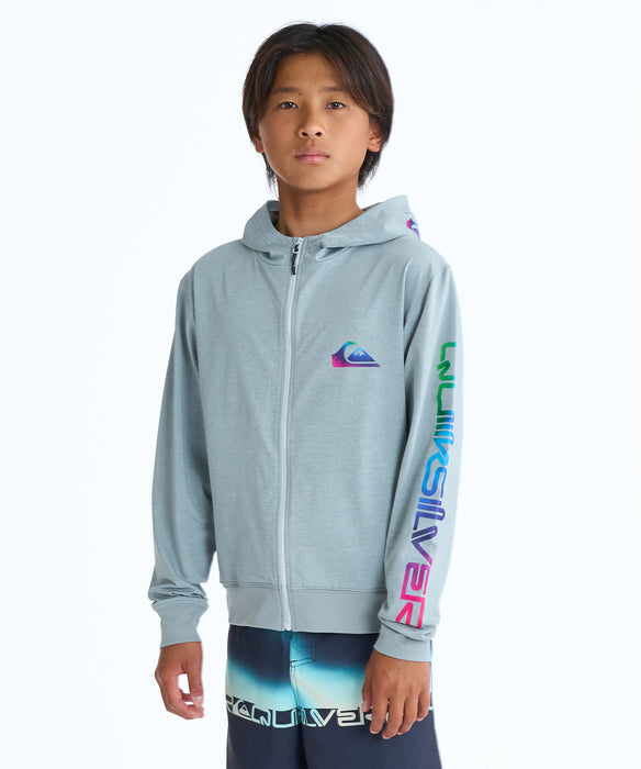 QUIKSILVER キッズ OMNI MW ZIP HOODIE Y ジップラッシュガード 【2026年春夏モデル】 HTR / 160