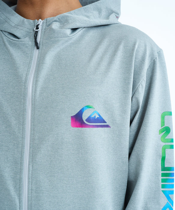 QUIKSILVER キッズ OMNI MW ZIP HOODIE Y ジップラッシュガード 【2026年春夏モデル】 HTR / 160