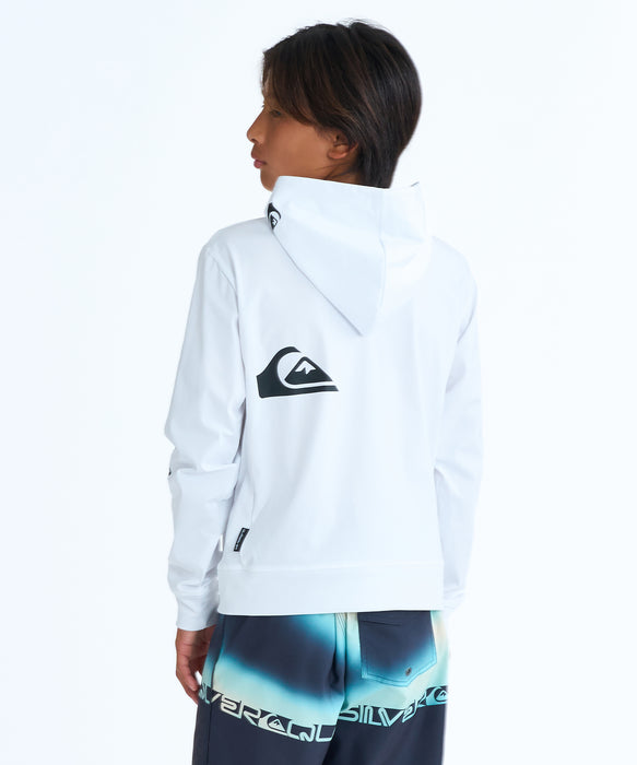 QUIKSILVER キッズ OMNI MW ZIP HOODIE Y ジップラッシュガード 【2026年春夏モデル】 WHT / 160