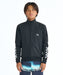 QUIKSILVER キッズ CHECKER ZIP YOUTH ジップラッシュガード 【2026年春夏モデル】 BLK / 160