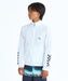 QUIKSILVER キッズ CHECKER ZIP YOUTH ジップラッシュガード 【2026年春夏モデル】 WHT / 160