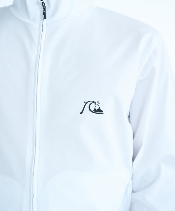 QUIKSILVER キッズ CHECKER ZIP YOUTH ジップラッシュガード 【2026年春夏モデル】 WHT / 160