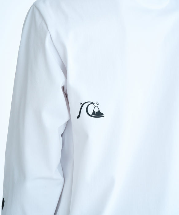 QUIKSILVER キッズ CHECKER ZIP YOUTH ジップラッシュガード 【2026年春夏モデル】 WHT / 160