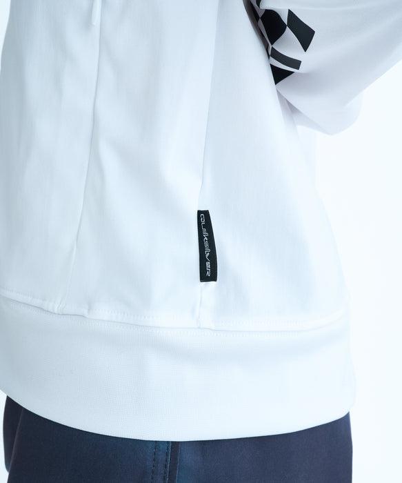QUIKSILVER キッズ CHECKER ZIP YOUTH ジップラッシュガード 【2026年春夏モデル】 WHT / 160