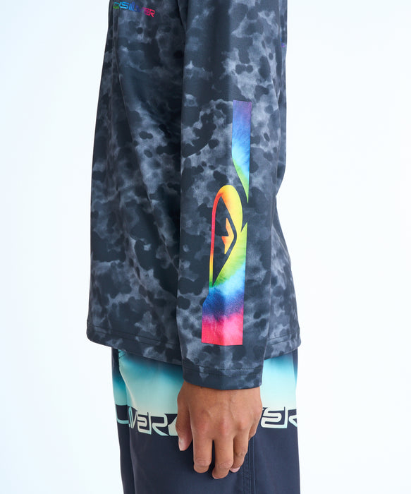 QUIKSILVER キッズ HOLMES LS YOUTH 長袖サーフTシャツ 【2026年春夏モデル】 BLK2 / 160