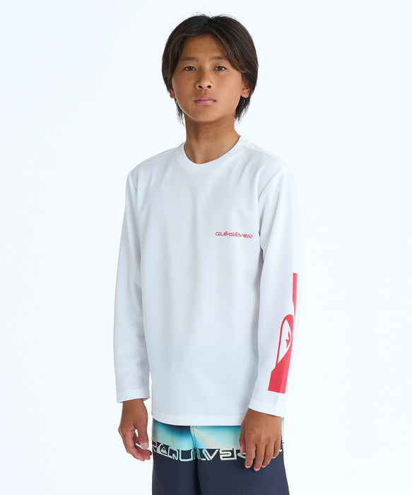 QUIKSILVER キッズ HOLMES LS YOUTH 長袖サーフTシャツ 【2026年春夏モデル】 WHT / 160