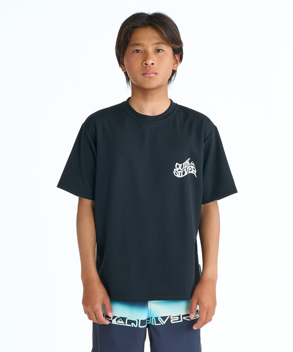 QUIKSILVER キッズ・ユース BEND LOGO SS YOUTH サーフTシャツ 速乾