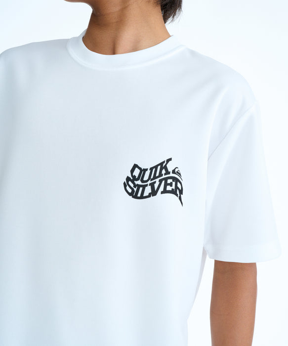 QUIKSILVER キッズ・ユース BEND LOGO SS YOUTH サーフTシャツ 速乾