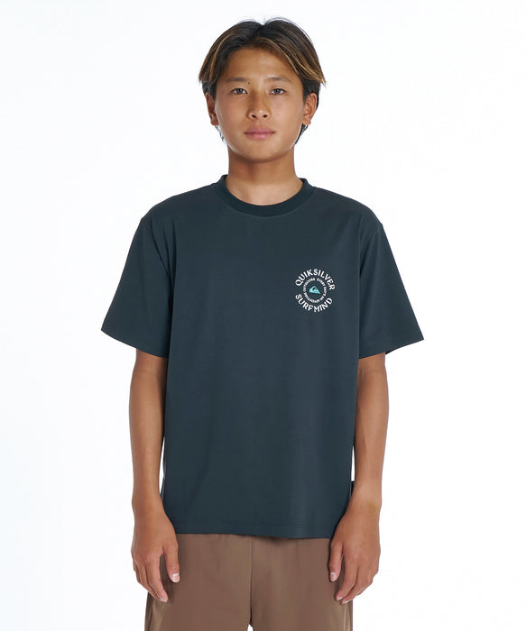 QUIKSILVER キッズ QS CIRCLE SS YOUTH サーフTシャツ 【2026年夏モデル】 BLK / 160