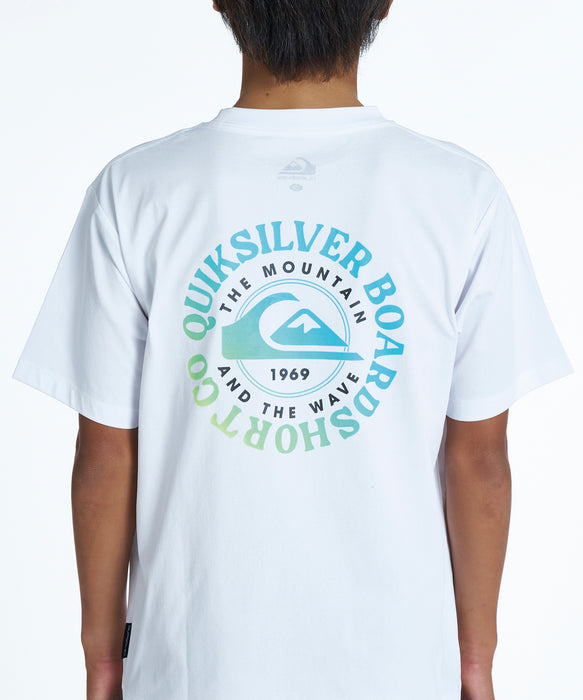 QUIKSILVER キッズ FINE GRADATION SS YOUTH サーフTシャツ 【2026年夏モデル】 WHT / 160