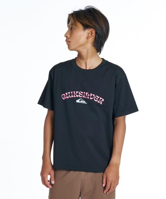 QUIKSILVER キッズ URBAN LOGO SS YOUTH サーフTシャツ 【2026年夏モデル】 BLK / 160