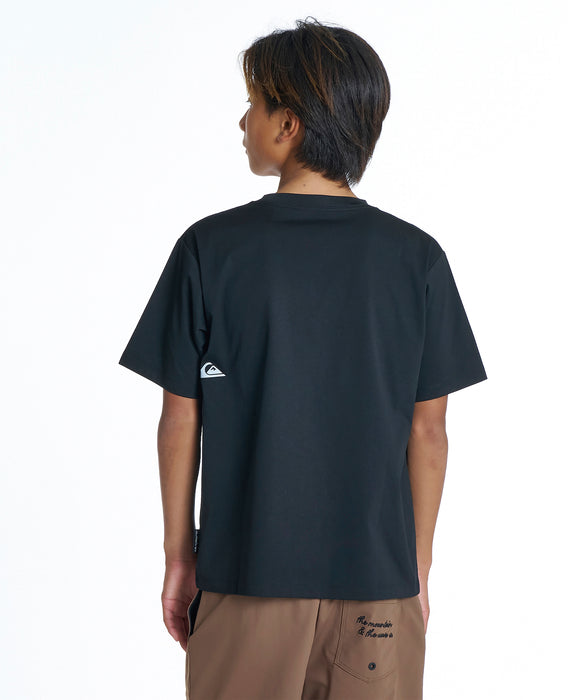 QUIKSILVER キッズ URBAN LOGO SS YOUTH サーフTシャツ 【2026年夏モデル】 BLK / 160