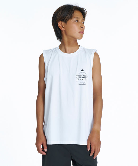 QUIKSILVER キッズ QS MEETS SLY YOUTH サーフタンクトップ 【2026年夏モデル】 WHT / 160