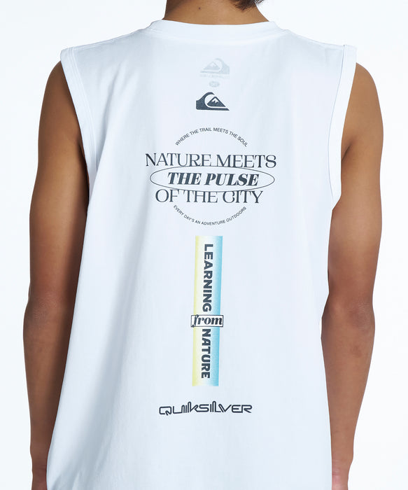 QUIKSILVER キッズ QS MEETS SLY YOUTH サーフタンクトップ 【2026年夏モデル】 WHT / 160