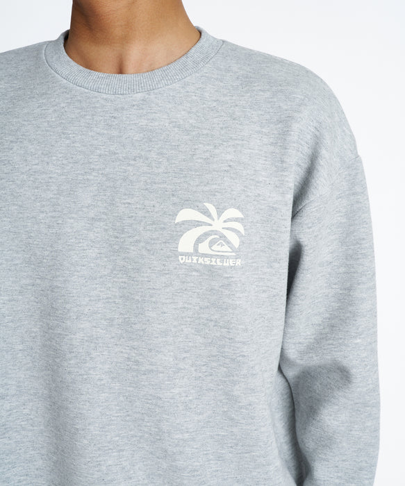 QUIKSILVER キッズ SALT WATER PALM RISE SWEAT CREW YOUTH トレーナー 【2026年秋冬モデル】 HTR / 160