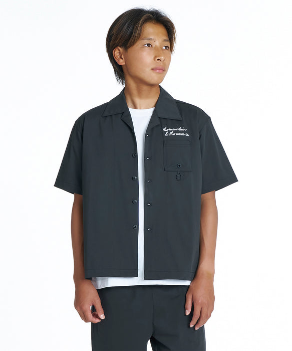 QUIKSILVER キッズ SIGN OPEN SHIRT YOUTH 半袖シャツ 【2026年夏モデル】 BLK / 160