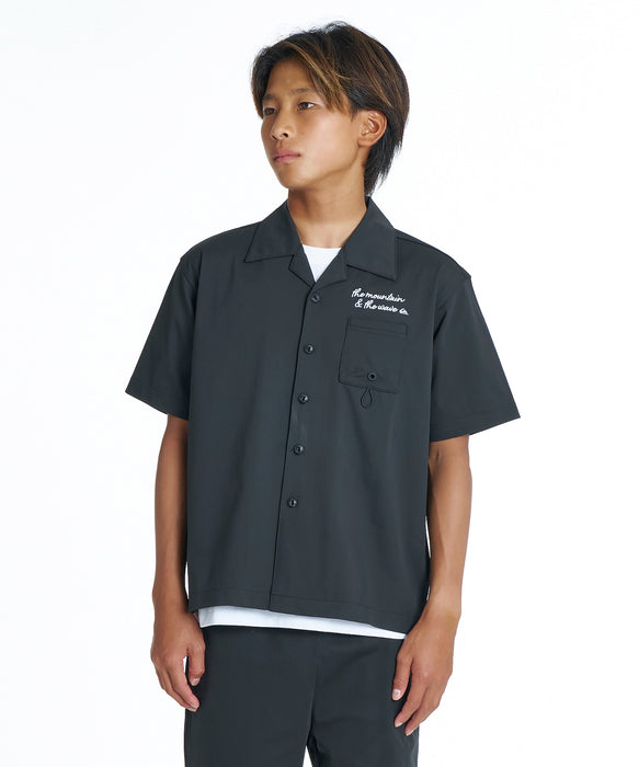 QUIKSILVER キッズ SIGN OPEN SHIRT YOUTH 半袖シャツ 【2026年夏モデル】 BLK / 160