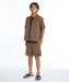 QUIKSILVER キッズ SIGN OPEN SHIRT YOUTH 半袖シャツ 【2026年夏モデル】 BRN / 160