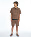 QUIKSILVER キッズ SIGN OPEN SHIRT YOUTH 半袖シャツ 【2026年夏モデル】 BRN / 160