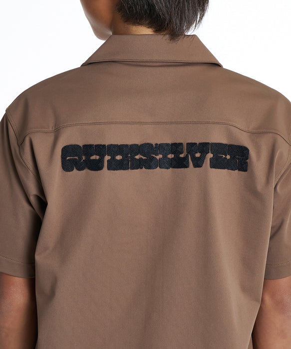 QUIKSILVER キッズ SIGN OPEN SHIRT YOUTH 半袖シャツ 【2026年夏モデル】 BRN / 160