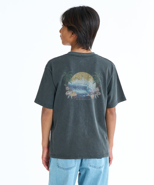 QUIKSILVER キッズ PG ARTY SURF SCENE S Tシャツ 【2026年春夏モデル】 BLK / 160