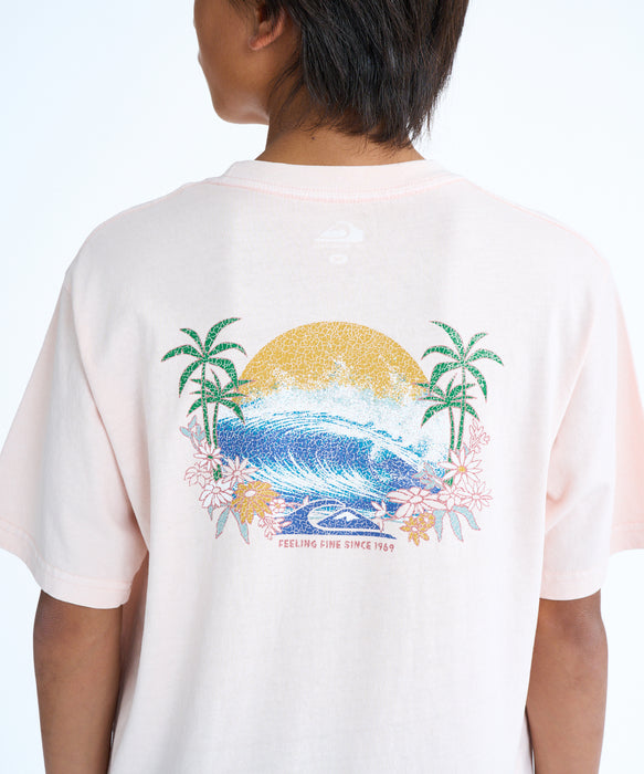 QUIKSILVER キッズ PG ARTY SURF SCENE S Tシャツ 【2026年春夏モデル】 PNK / 160